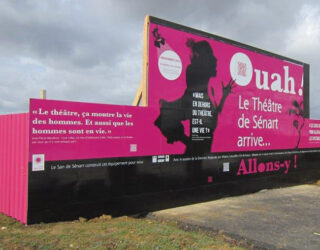 Habillage de palissade de chantier