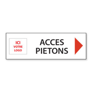 Panneau de chantier personnalisé Accès Piétons