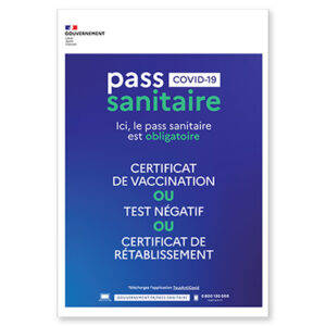 Panneau Pass Sanitaire ARIA Repro