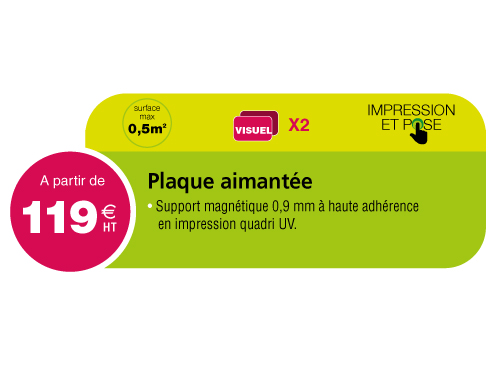 Habillage magnétique pour véhicule à partir de 119 euros – plaque aimantée personnalisée amovible