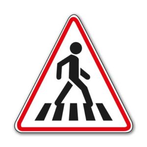 Panneaux de danger de passage pour piétons