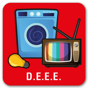 Panneau tri sélectif : DEEE