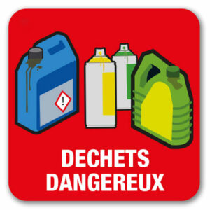 Panneau tri sélectif : Déchets dangereux