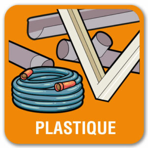 Panneau tri sélectif plastique