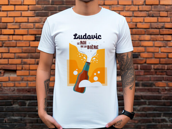 Marquage sur t-shirt - Le Roi de la Bière