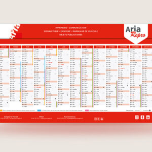 Calendriers Personnalisés Mural Grand Format