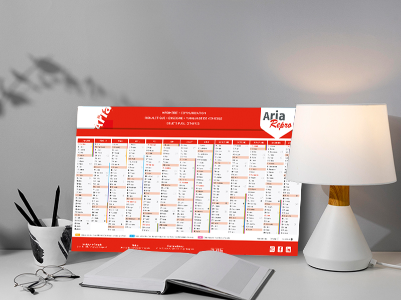 Calendrier personnalisé entreprise melun fontainebleau seine et marne 77