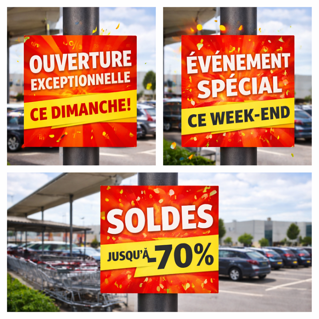 Cache poteau PVC alvéolaire type Akilux promo parking