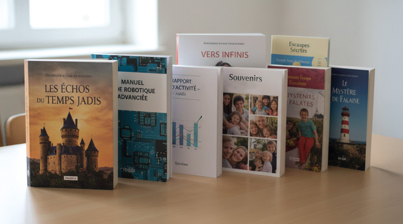 Impression de livres, brochures et rapports en dos carré collé – atelier en Seine-et-Marne