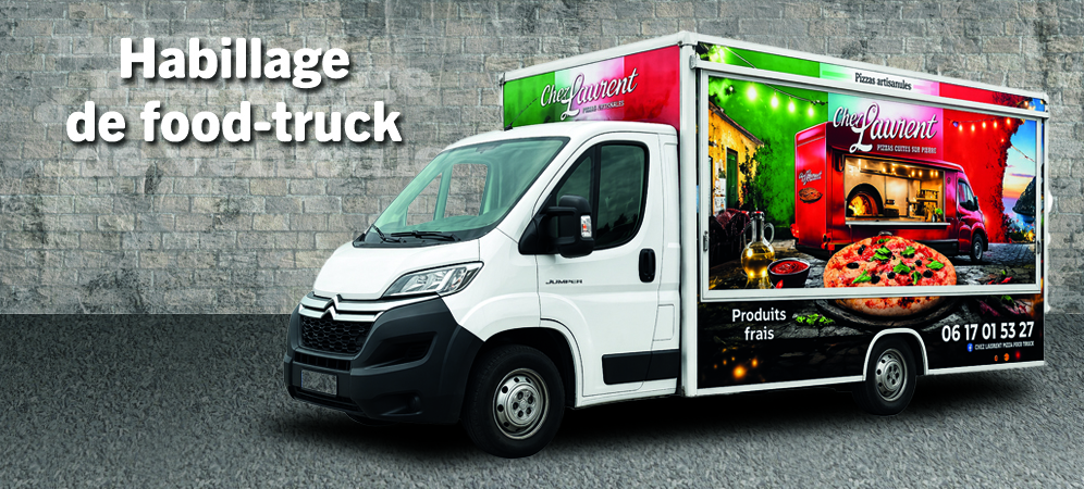 Covering food truck personnalisé – habillage publicitaire en vinyle