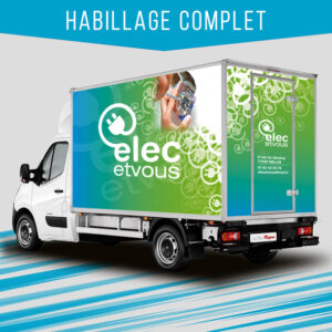 Habillage de camion et food truck en covering grand format – marquage publicitaire ARIA Repro