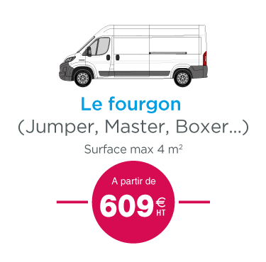 Marquage fourgon à partir de 609 euros – lettrage adhésif professionnel en vinyle découpé