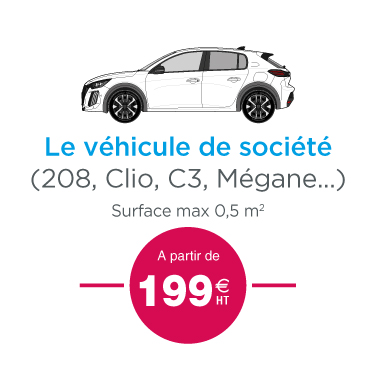Marquage véhicule de société à partir de 199 euros – lettrage adhésif en vinyle découpé