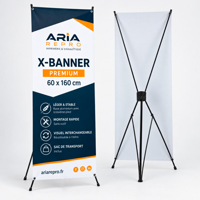 X-Banner Premium 60 x 160 cm – ARIA Repro