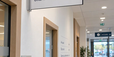 Signalétique intérieure pour entreprises et établissements publics